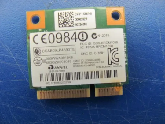 номер0246-8 Wi-Fi адаптер QDS-BRCM1050 593836-001 для HP DV7 dv7-6b03sg DV7-6000 оригінал З аукціону