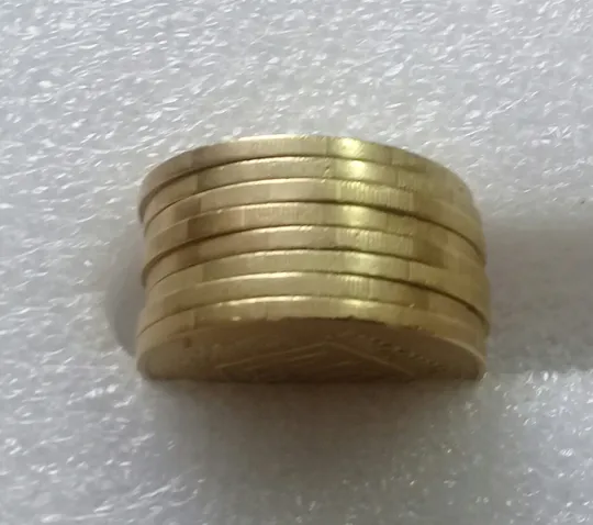 (2457) 50 копійок 1992 2.2ААм викрошка між "А" та "І" на аверсі - 8 монет одним лотом (50 копеек 1992 2.2ААм брак) Де купити