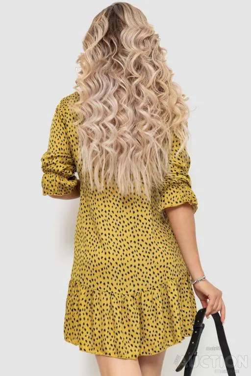 Платье с принтом, цвет бронзовый, 115R0400-1 Продаж