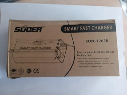 Зарядний пристрій для акумулятора Suoer 12V 3A, SON-1203B 12V Продаж