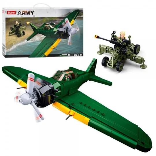 Конструктор Sluban Военный самолет M38-B1108 560 деталей Ціна