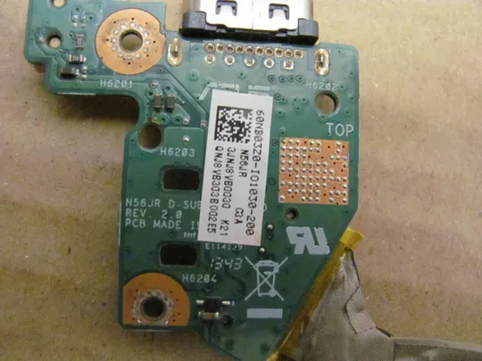 551-19 плата AUDIO VGA DDNJ8BPI000 60NB0320-I01030 для ASUS N56V8 N56D N56VM N56JR N56 оригінал Недорого