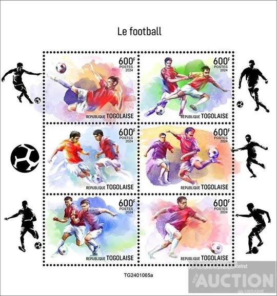 Того-Футбол-2024.Чистый полный красивый комплект.MNH. Ціна