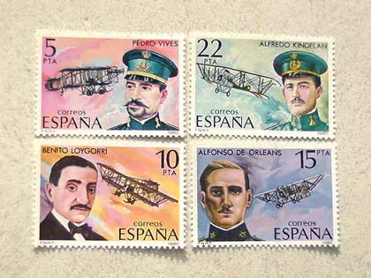 фото, Серія поштових марок Іспанія " Авіація " 1980 рік **