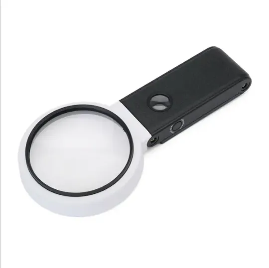 Лупа складна ручна світлодіодна  10X 25X, 6 LED , 2UV (TH7018BD) Ціна
