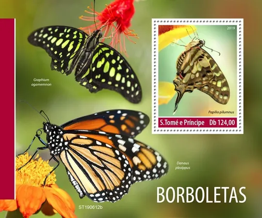 Купити Сан Томе и Принсипи-Бабочки -2019. Чистый полный красивый комплект. MNH.