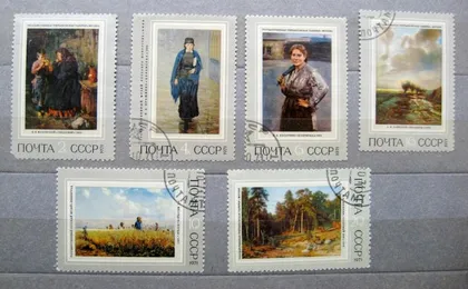 фото, РУССКАЯ ЖИВОПИСЬ = СССР - СРСР = 1971 р. = гаш. ==