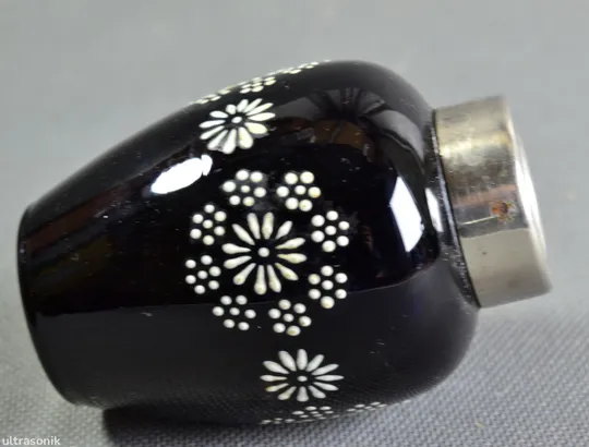 Чайниця банка синя кобальтова скло старе радянське кольорове Вживане Продаж