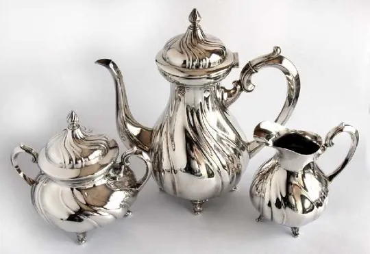 Чайно-кавовий сервіз посріблення EPNS Alpacca 1910 р. WMF Німеччина Продаж