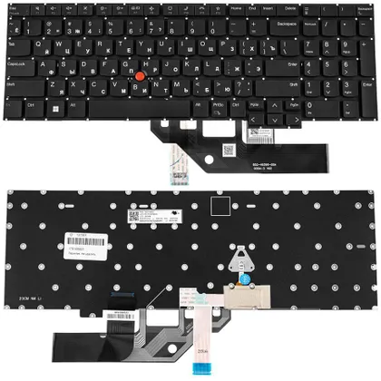 фото, Клавіатура для ноутбука LENOVO (ThinkPad: E16 Gen 1) rus, black, без фрейму