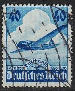 фото, 1936 - Рейх - 10 років Люфтганза Mi.603 _4.0 €