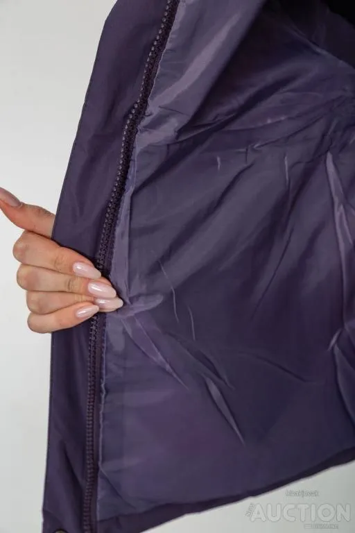 Жилет женский с капюшоном, цвет темно-фиолетовый, 243R20232 Характеристики