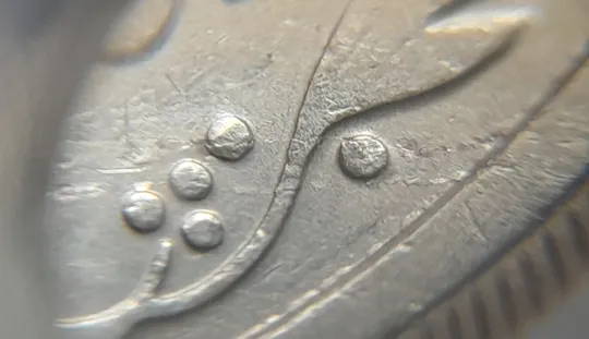 (889) 50 копійок 1992 1ААм розшарування металу (расслоение) на реверсі (50 копеек 19921ААм брак) Інтернет-аукціон