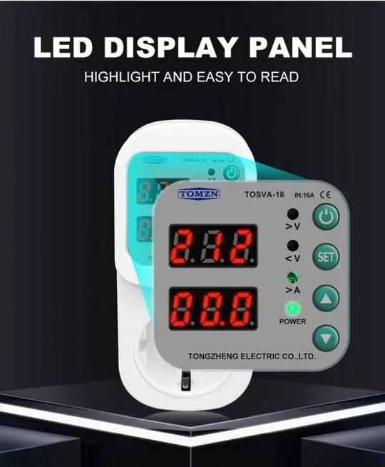 Купити Реле контролю напруги tomzn 16a 100в300в  (tosva-16)