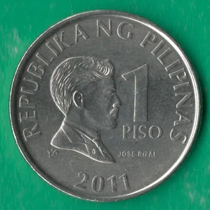 фото, 1 песо 2011 року Філіппіни [КВ]