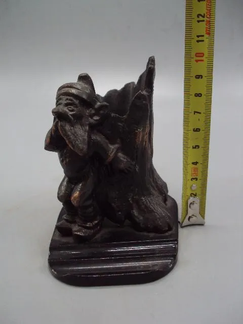 Карандашница гном шпиатр подставка для ручек гномик высота 10 см №7041 Недорого