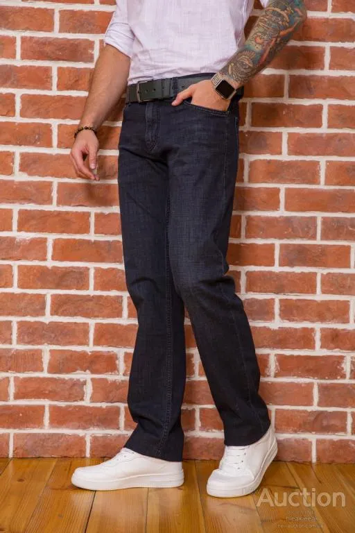 Купити Джинсы мужские прямого кроя, цвет грифельный, 194R50100