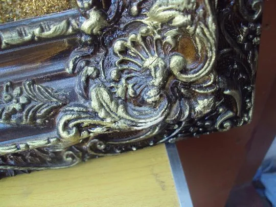 Картина религиозная тема Рождество в раме 94 х 50 см картон, дерево №3232 Інтернет-аукціон