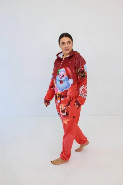 Купити Кигуруми для взрослых Oversize 3D Дед Мороз 3061_3_164 17031 164 см