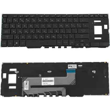 фото, Клавіатура для ноутбука ASUS (GX550 series) rus, black, без фрейма, підсвітка клавіш