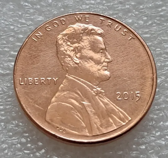 (8124 ря) 1 цент 2015 без мітки монетного двору США Ціна