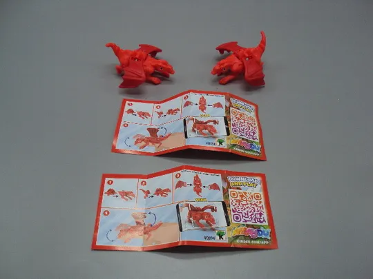 Купити Фигурка киндер сюрприз VQ094 Ferrero дракон на палец дракончик лот 2 шт №18617л