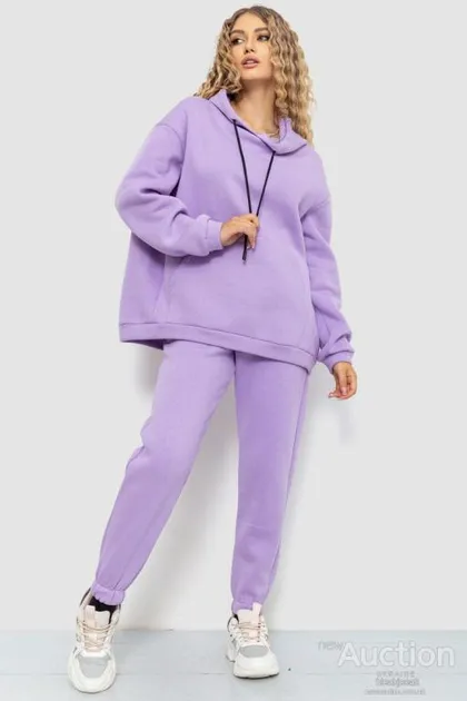 фото, Спортивный костюмженский на флисе, цвет сиреневый, 115R0498