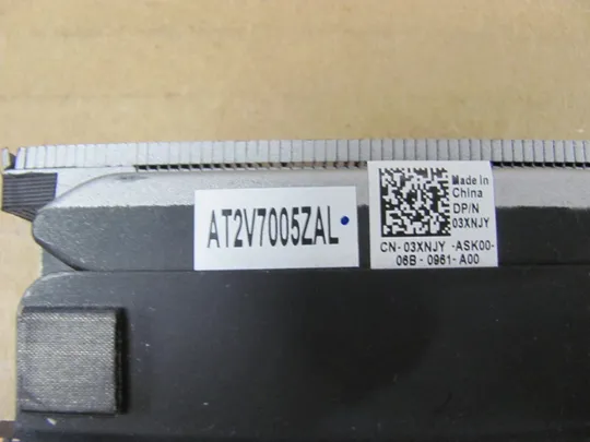 номер0975-5 система охолодження AT2V7005ZAL 03XNJY FDX50-PQ для Dell Precision 7550 7560  оригінал Де купити