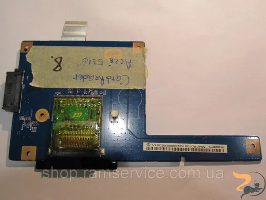 Роз&#039;єм SATA, картридер для ноутбука Acer 5810, *48.4CR03.011, б/в Ціна