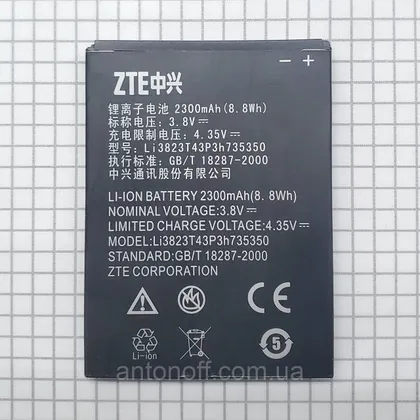 фото, Акумулятор ZTE V975 Geek / Li3823T43P3h735350 для телефона оригінал з розборки