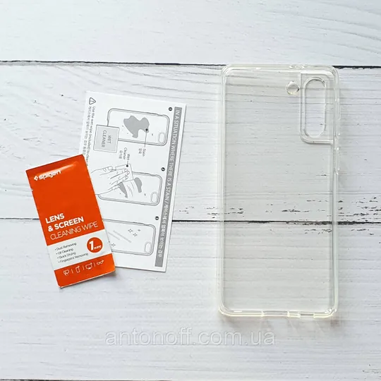 Купити Чохол Samsung G996B Galaxy S21 Plus силіконовий прозорий Spigen