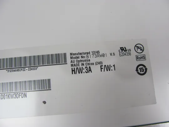 МР9-4 матриця B173RW01 V.5 17.3&quot;  WXGA++ LVDS 40 pin TN a-Si TFT-LCD , LCM Де купити