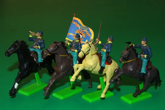Купити КАВАЛЕРІЯ СОЮЗУ ПІВНІЧНИХ ШТАТІВ кавалеристы BRITAINS 54мм Англія  НАБІР №7401