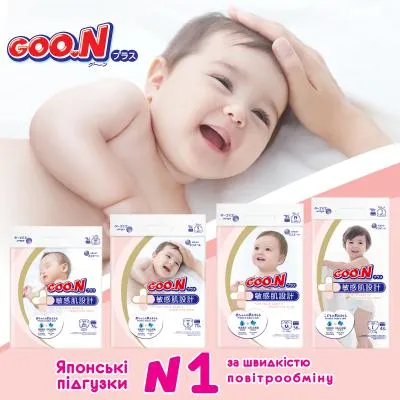 Подгузники GOO.N Plus для детей 4-8 кг размер S 70 шт (21000627) Недорого