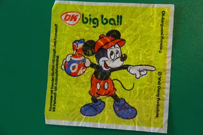 фото, вкладиш обгортка до жувальної гумки OK BIG BALL